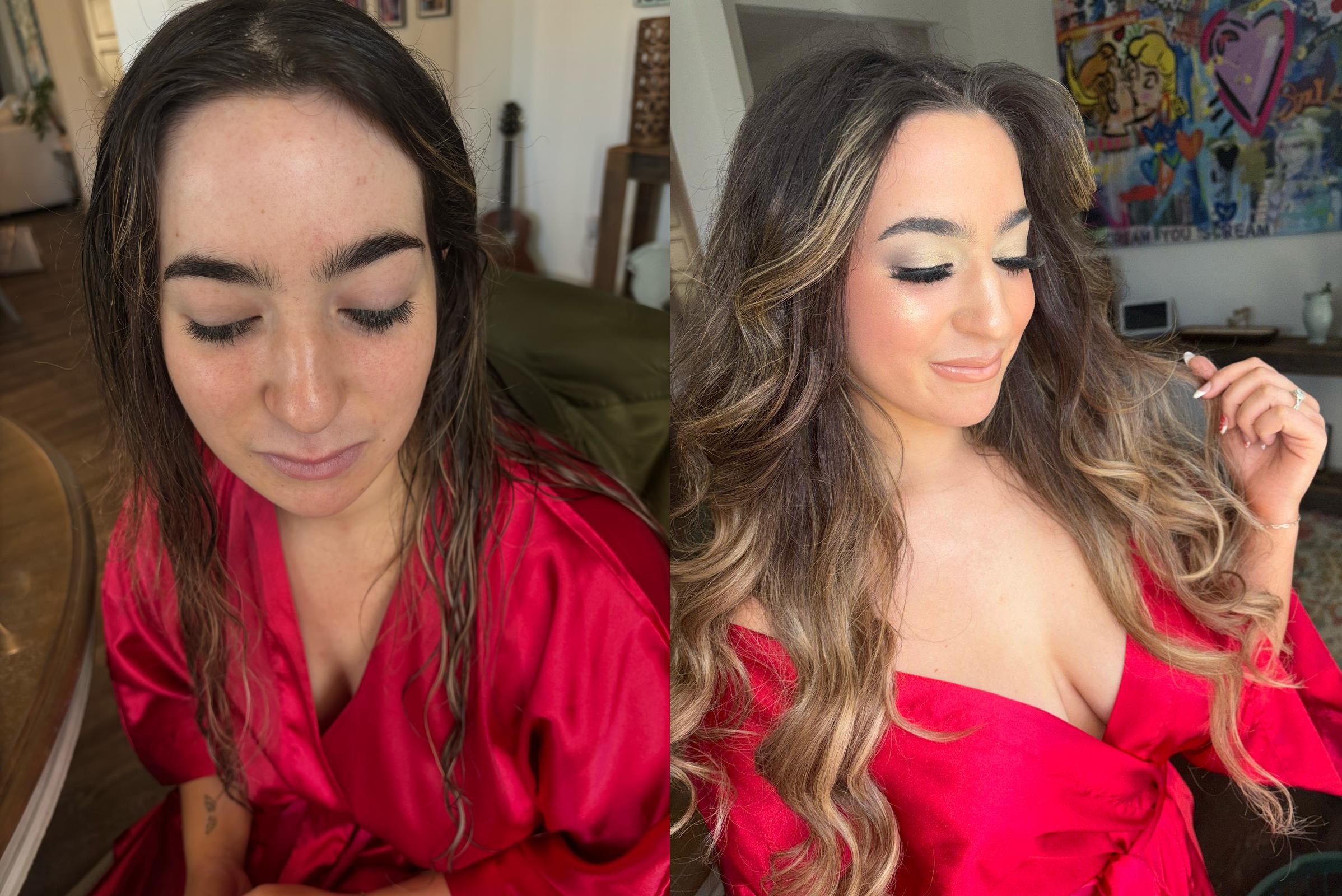 Event Glam Before and After